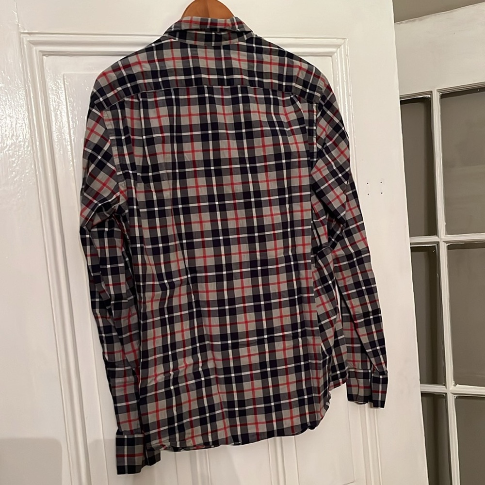 J. Crew - EUC - Twill Plaid Shirt - Large CLEARANCE - Picture 3 of 4